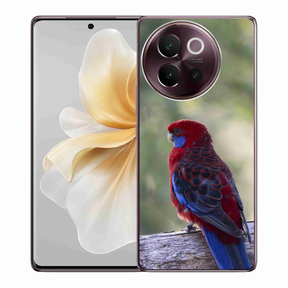 Gélový kryt mmCase na Vivo V40 Lite 5G - papagáj alexander žltý