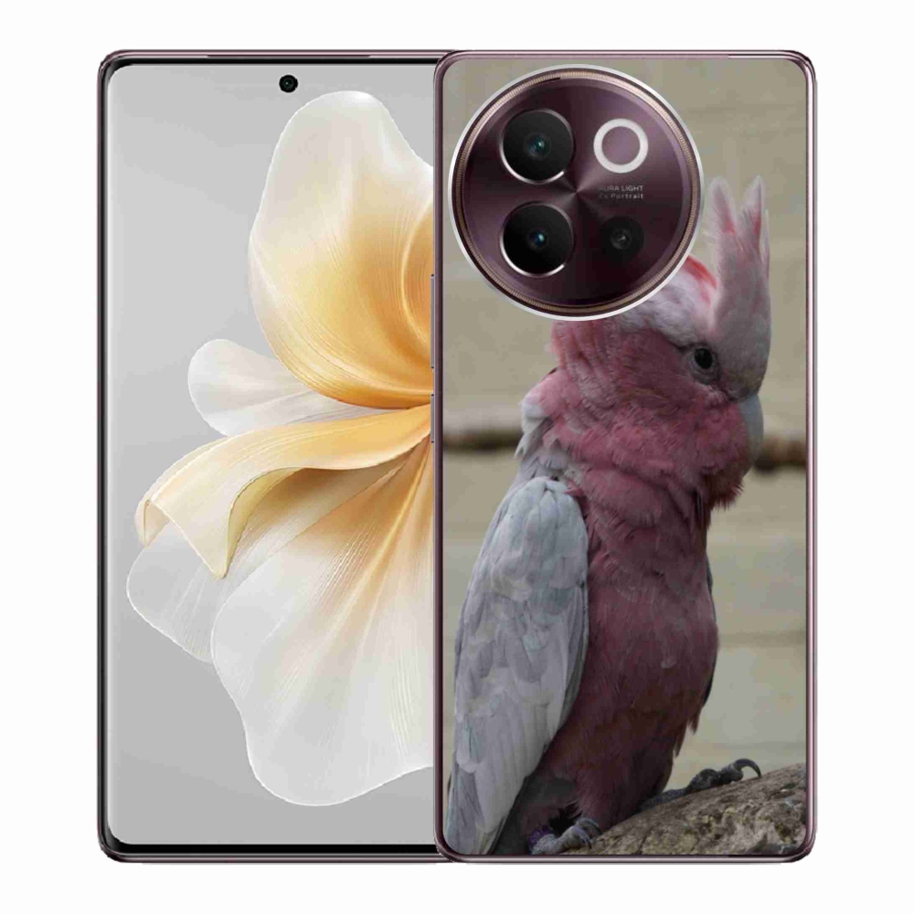 Gélový kryt mmCase na Vivo V40 Lite 5G - papagáj kakadu ružový