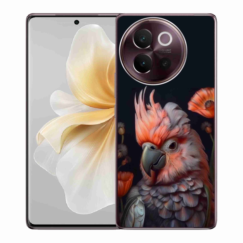 Gélový kryt mmCase na Vivo V40 Lite 5G - papagáj kakadu vo farbách