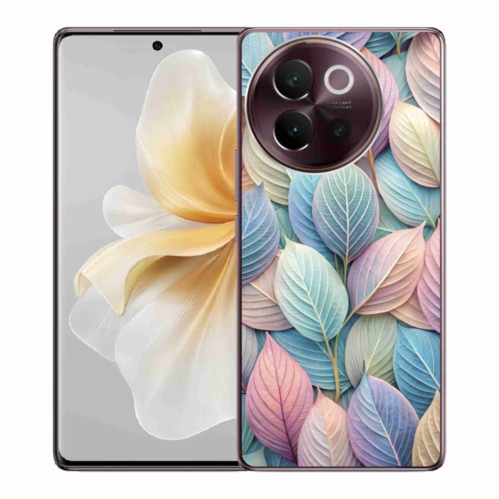 Gélový kryt mmCase na Vivo V40 Lite 5G - pastelové listy