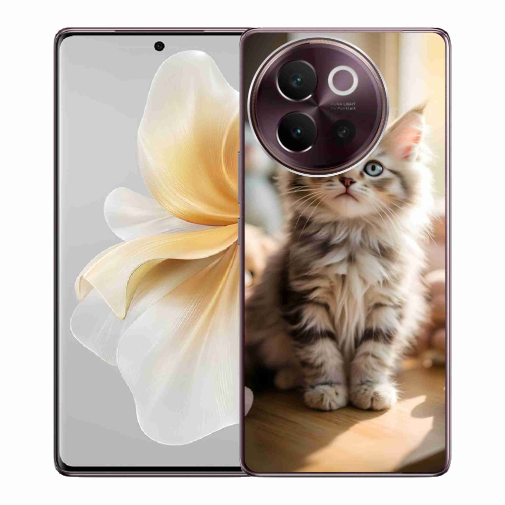 Gélový kryt mmCase na Vivo V40 Lite 5G - roztomilé mačiatko 10