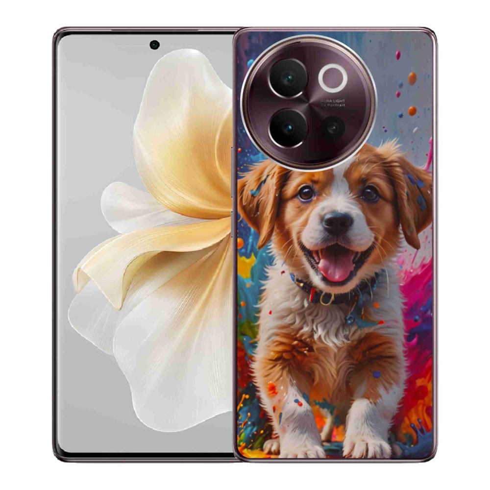 Gélový kryt mmCase na Vivo V40 Lite 5G - roztomilé šteňa 3
