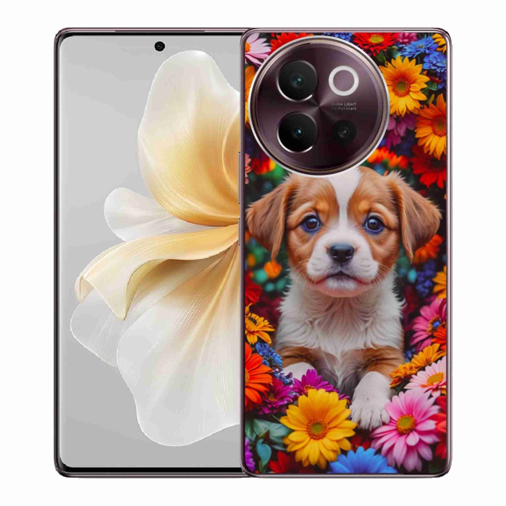 Gélový kryt mmCase na Vivo V40 Lite 5G - roztomilé šteňa