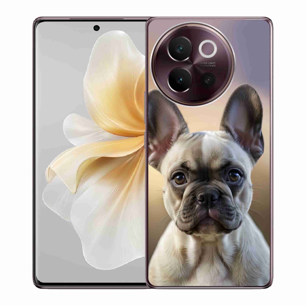 Gélový kryt mmCase na Vivo V40 Lite 5G - roztomilý francúzsky buldoček
