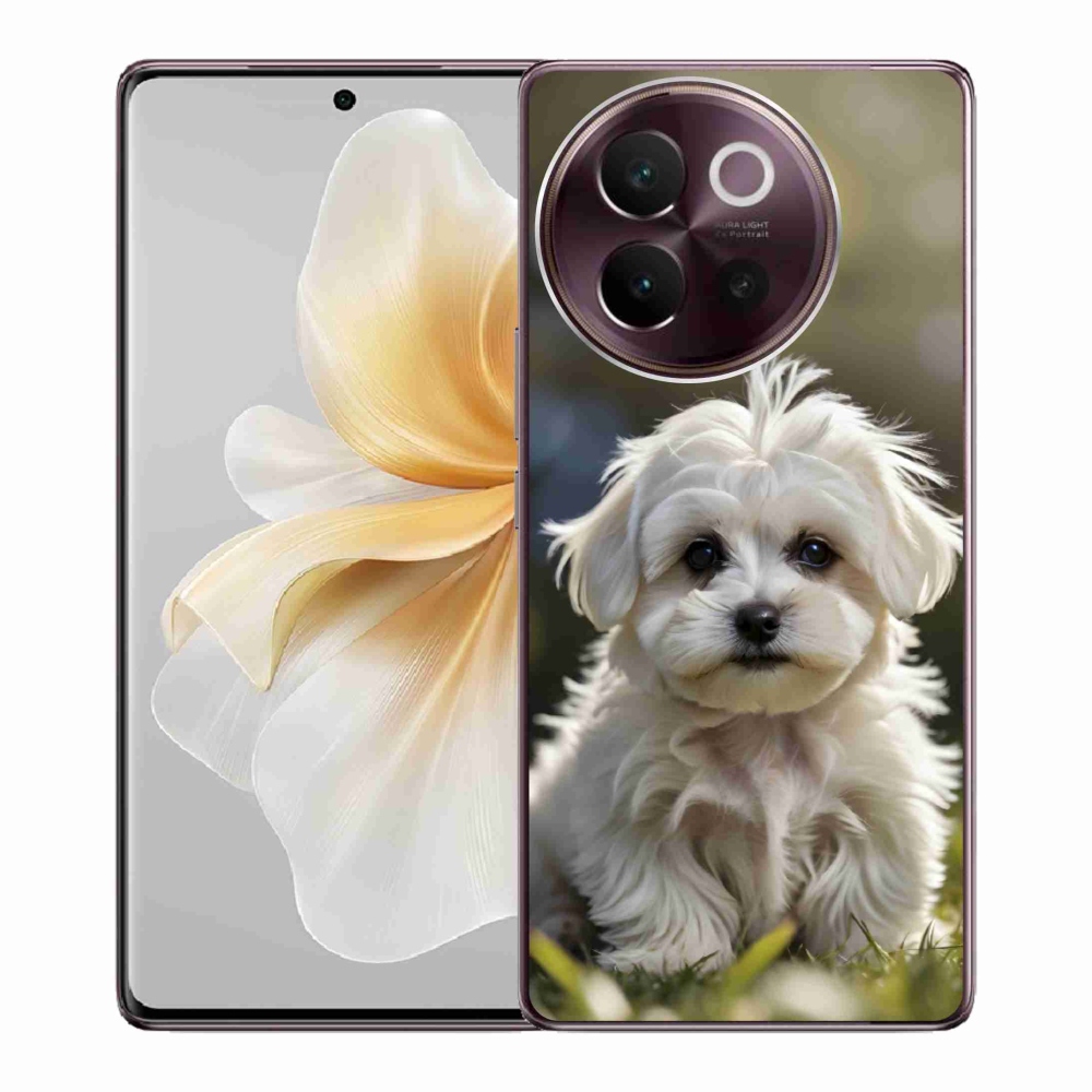 Gélový kryt mmCase na Vivo V40 Lite 5G - roztomilý maltézsky psík