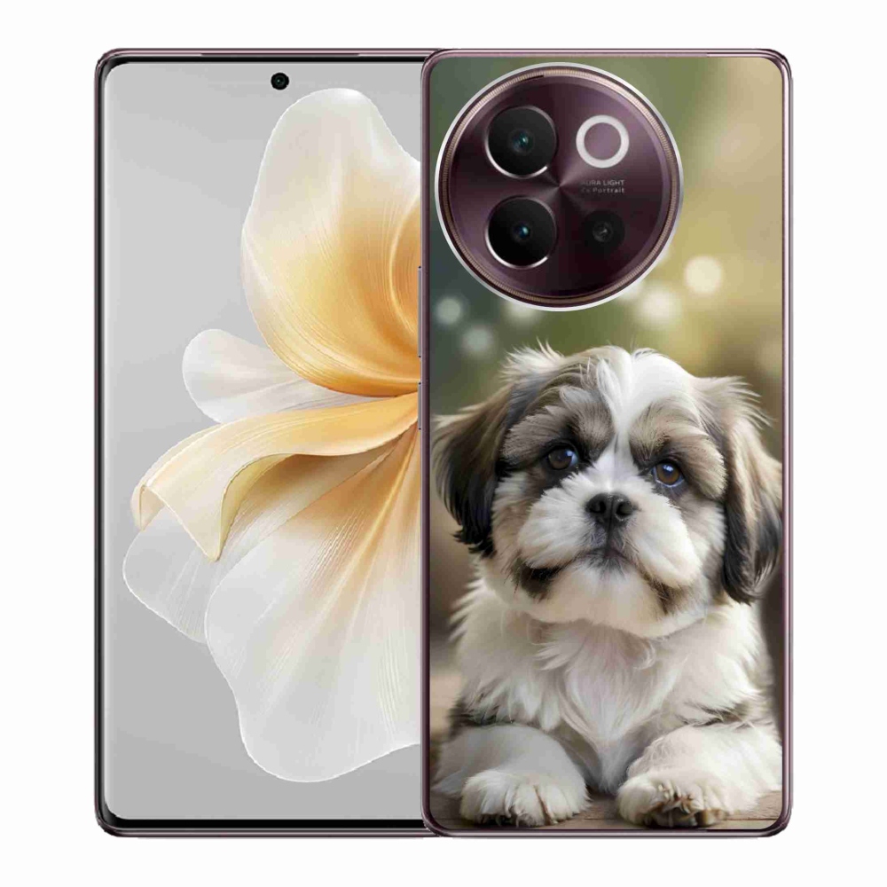 Gélový kryt mmCase na Vivo V40 Lite 5G - roztomilý shih-tzu