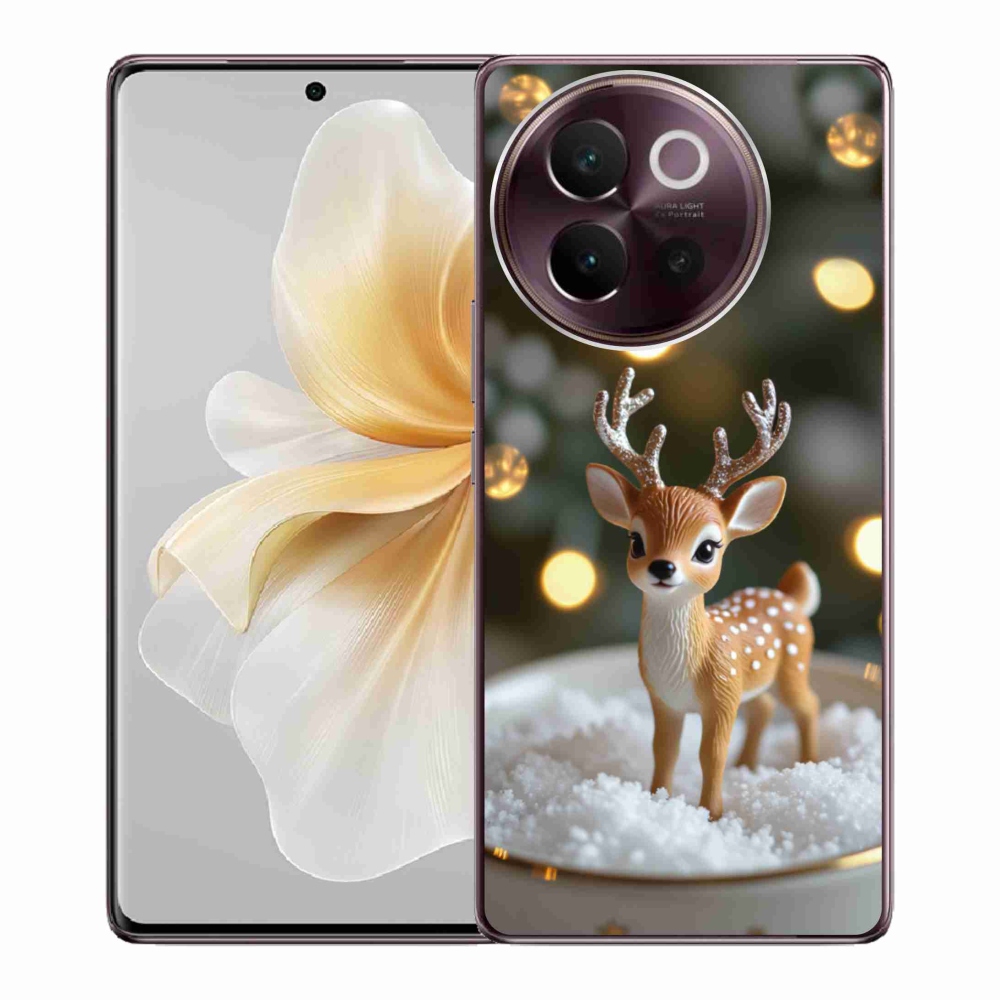 Gélový kryt mmCase na Vivo V40 Lite 5G - roztomilý vianočný jeleň