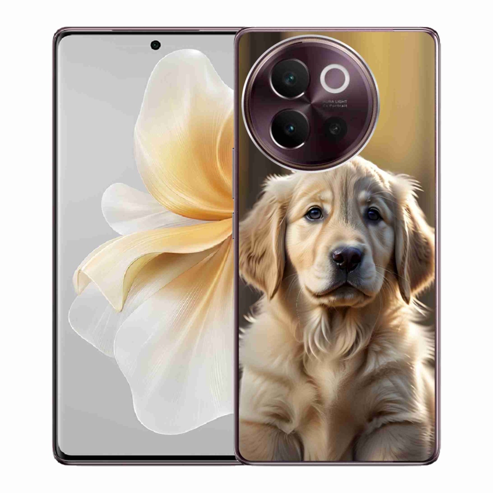 Gélový kryt mmCase na Vivo V40 Lite 5G - roztomilý zlatý retriever