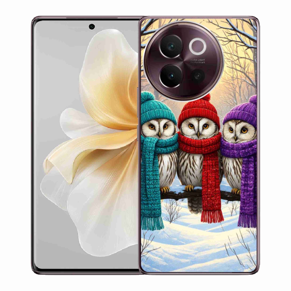 Gélový kryt mmCase na Vivo V40 Lite 5G - soví priatelia