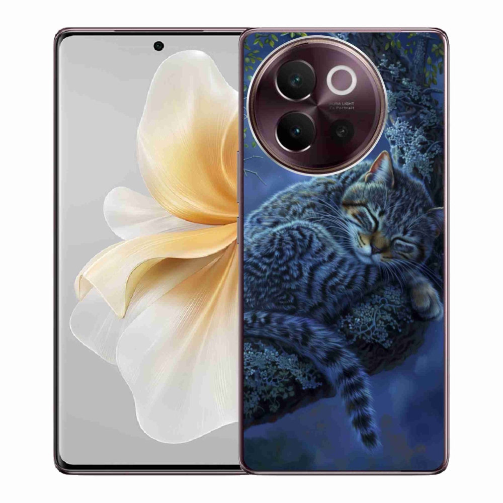 Gélový kryt mmCase na Vivo V40 Lite 5G - spiaca mačka