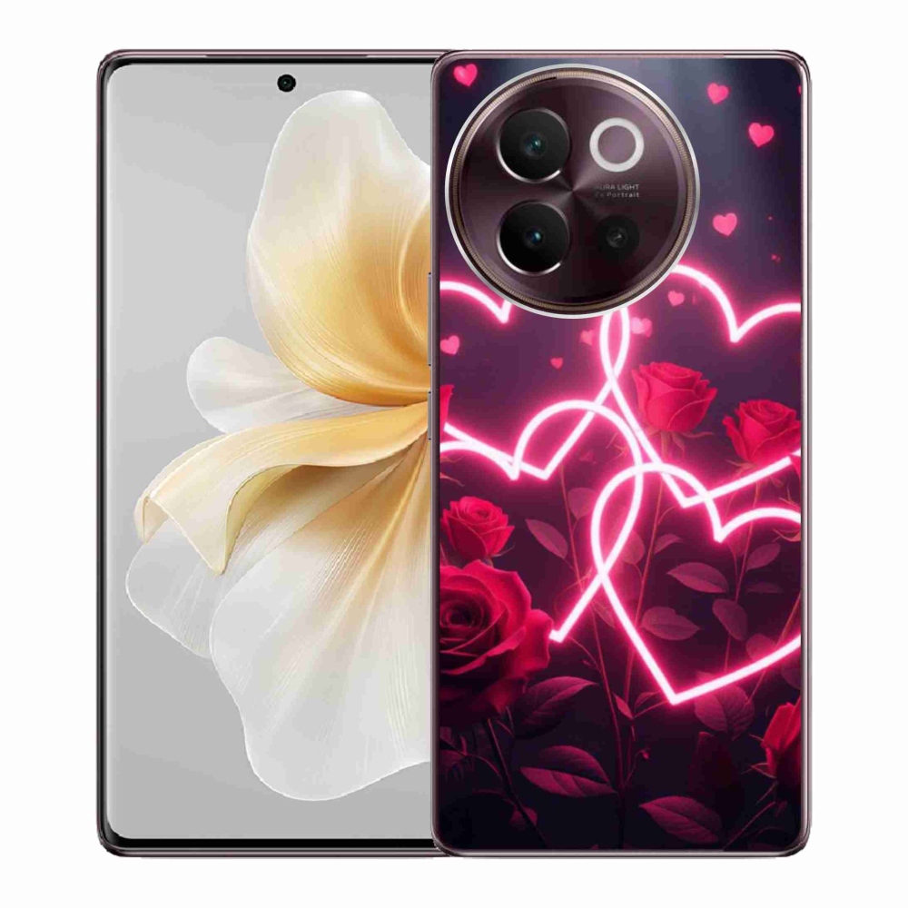 Gélový kryt mmCase na Vivo V40 Lite 5G - srdce lásky