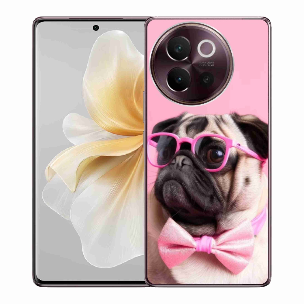 Gélový kryt mmCase na Vivo V40 Lite 5G - štýlový mops