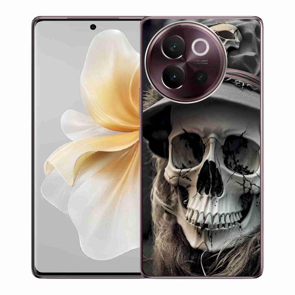 Gélový kryt mmCase na Vivo V40 Lite 5G - temná lebka