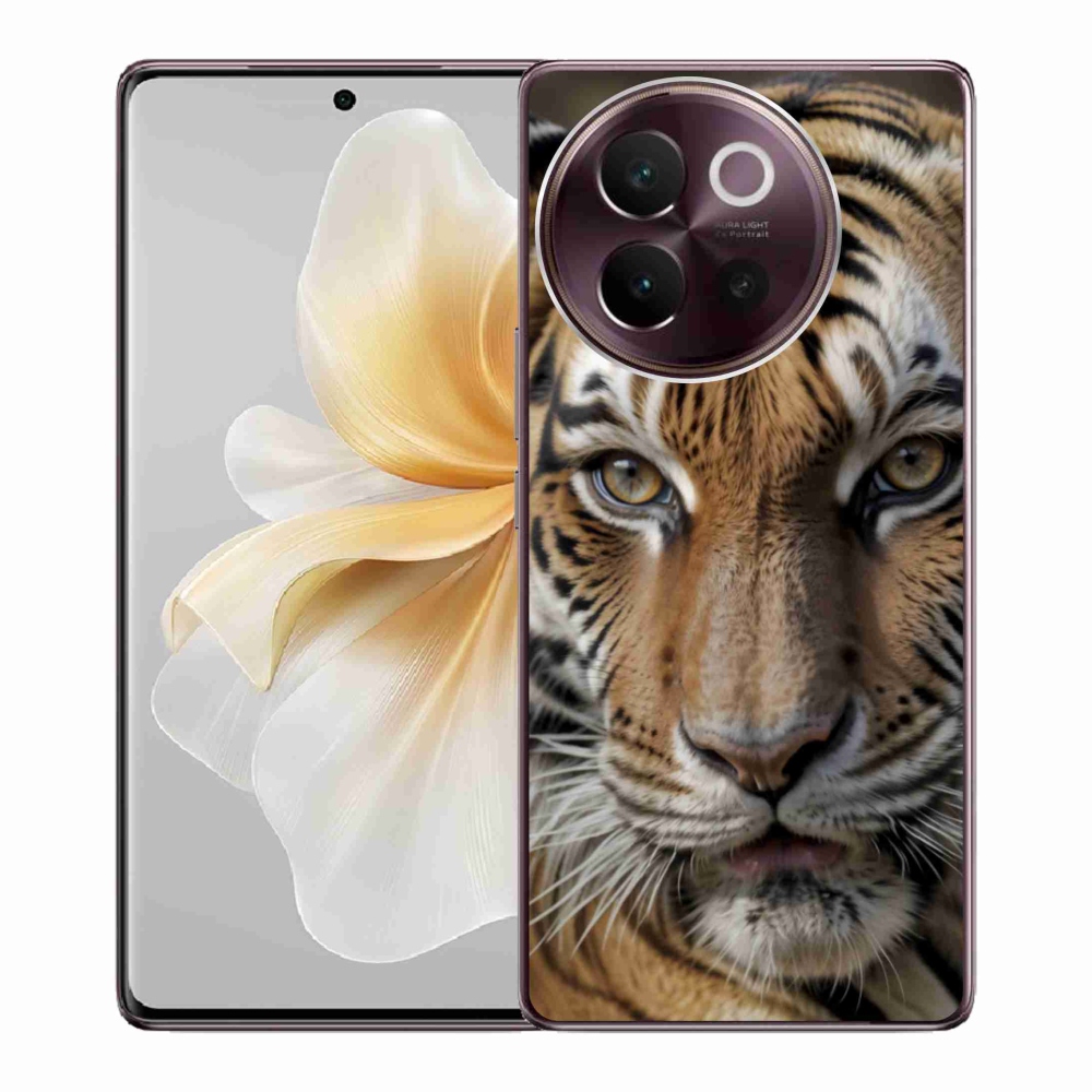 Gélový kryt mmCase na Vivo V40 Lite 5G - tigrie pohľad