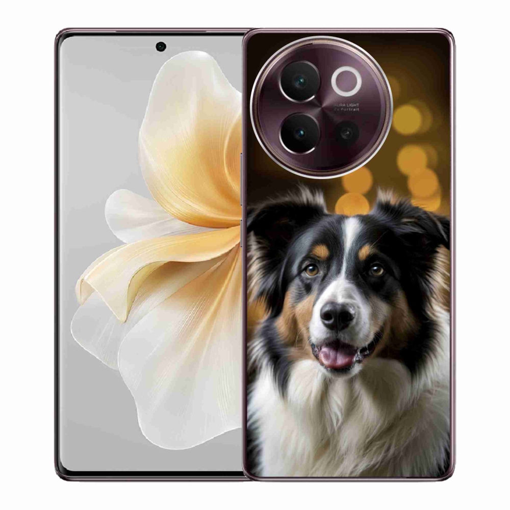 Gélový kryt mmCase na Vivo V40 Lite 5G - usmievavý austrálsky ovčiak