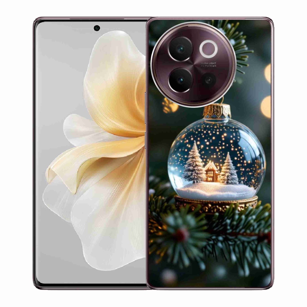 Gélový kryt mmCase na Vivo V40 Lite 5G - vianočné gule 2