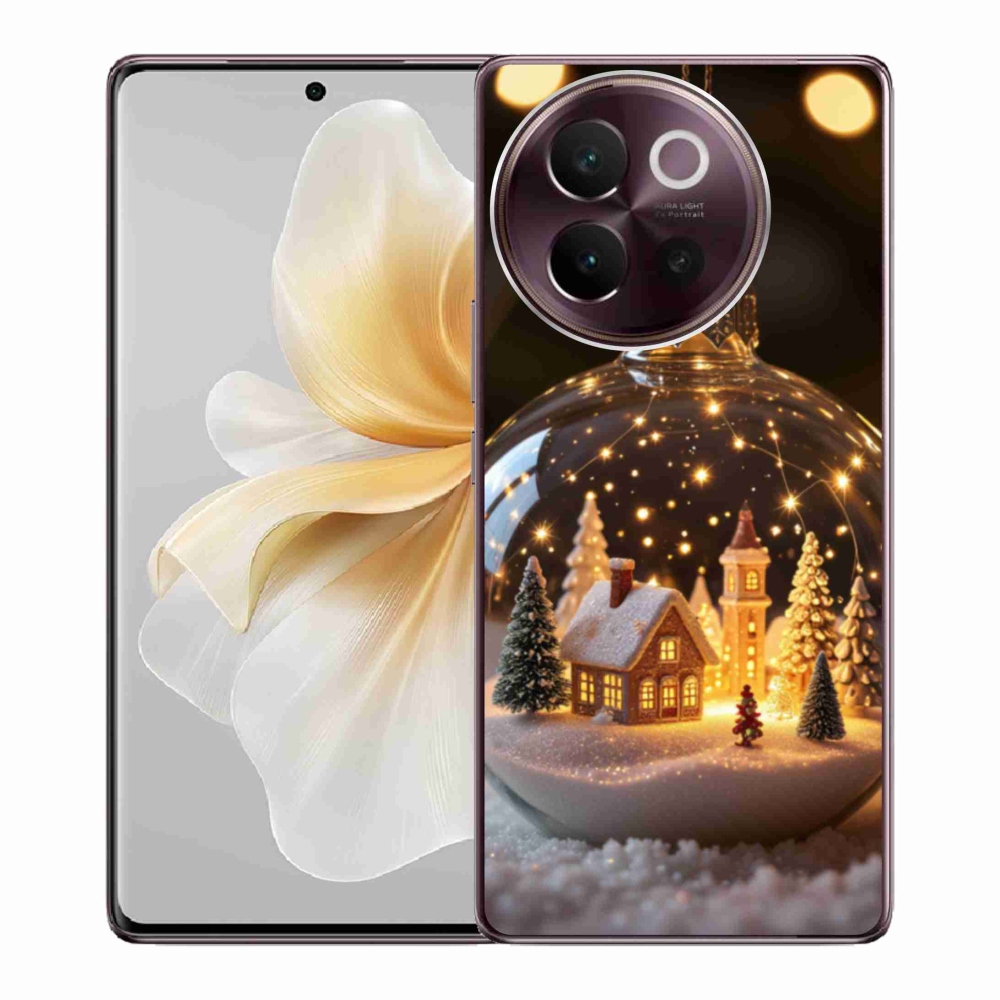 Gélový kryt mmCase na Vivo V40 Lite 5G - vianočné gule 3