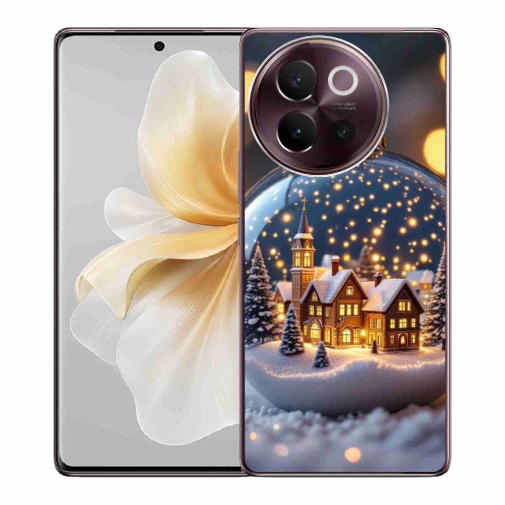 Gélový kryt mmCase na Vivo V40 Lite 5G - vianočné gule 4