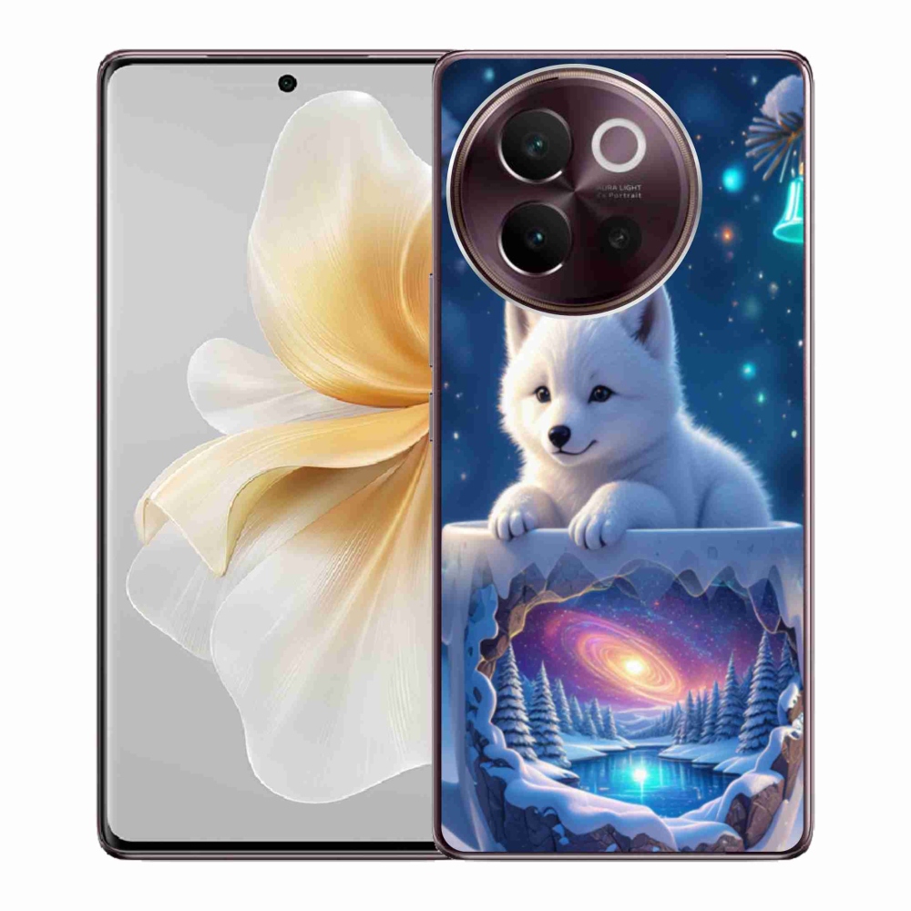 Gélový kryt mmCase na Vivo V40 Lite 5G - vianočné šteňa