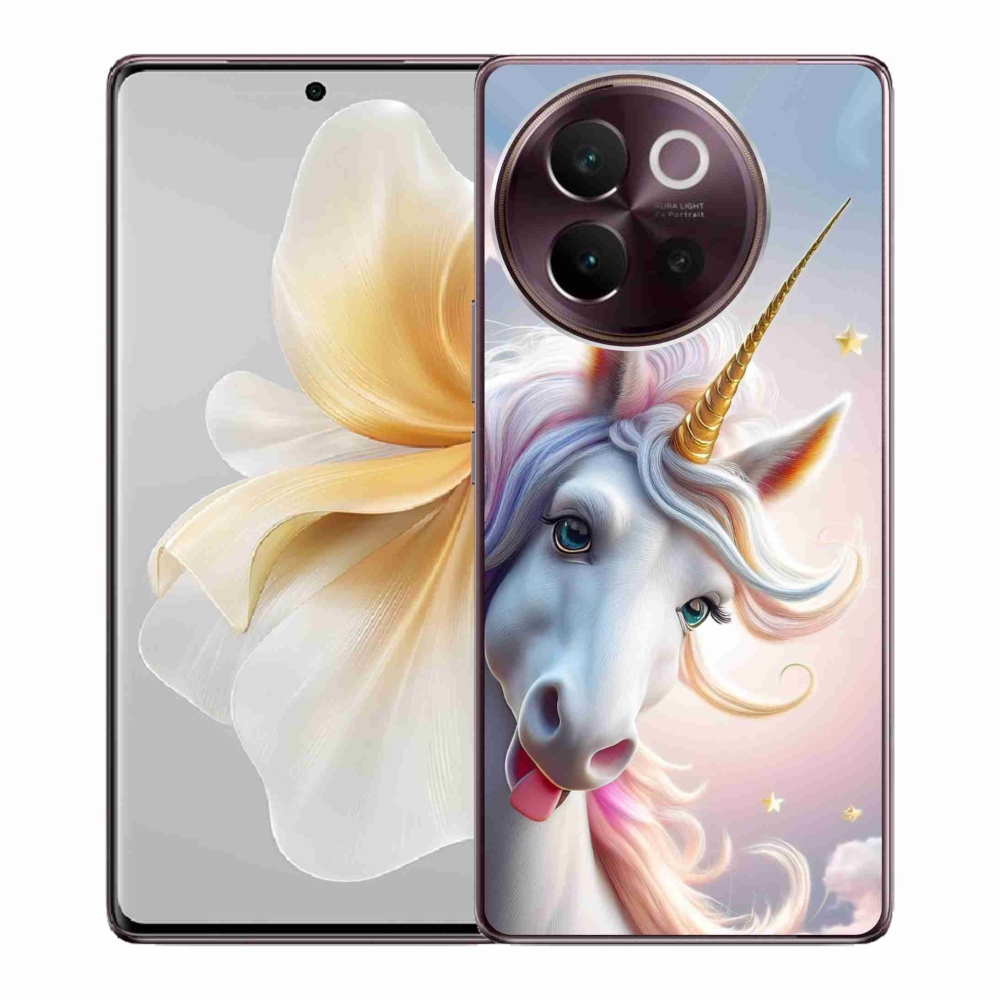 Gélový kryt mmCase na Vivo V40 Lite 5G - veselý jednorožec