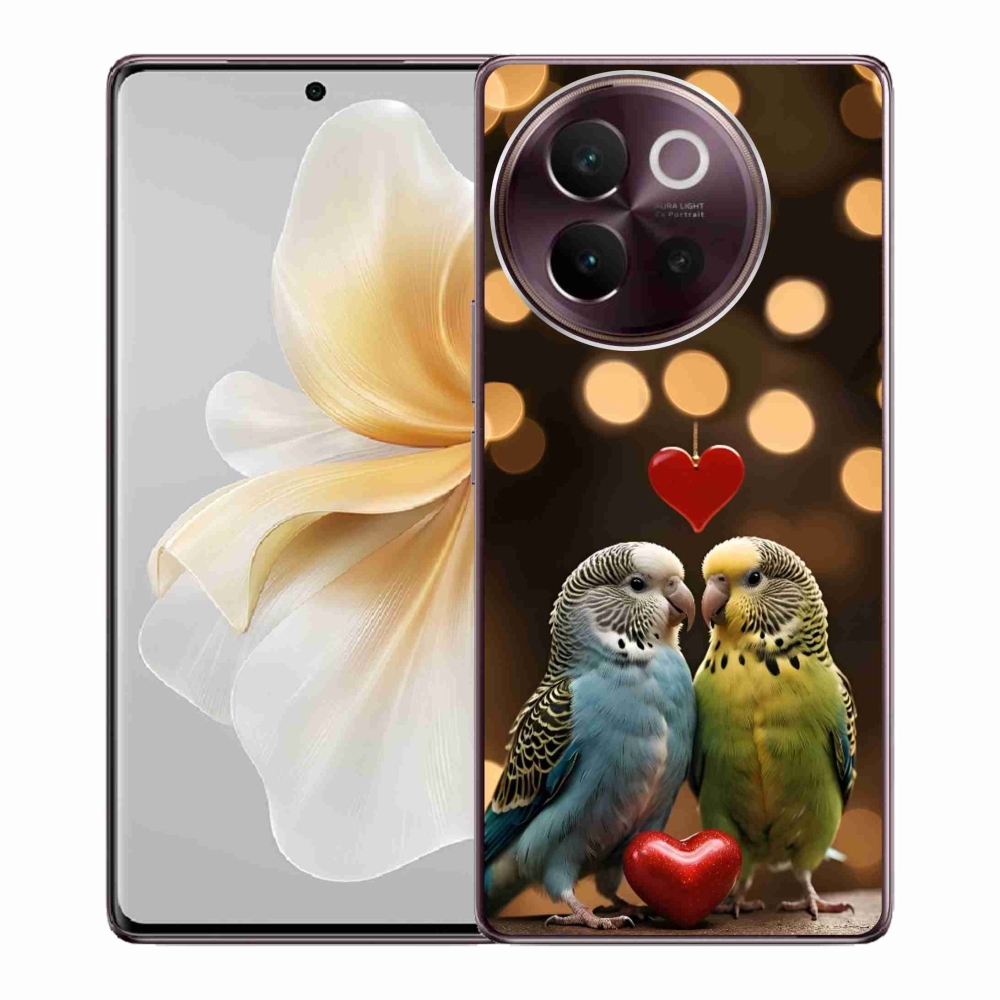 Gélový kryt mmCase na Vivo V40 Lite 5G - zamilovaní papagáje