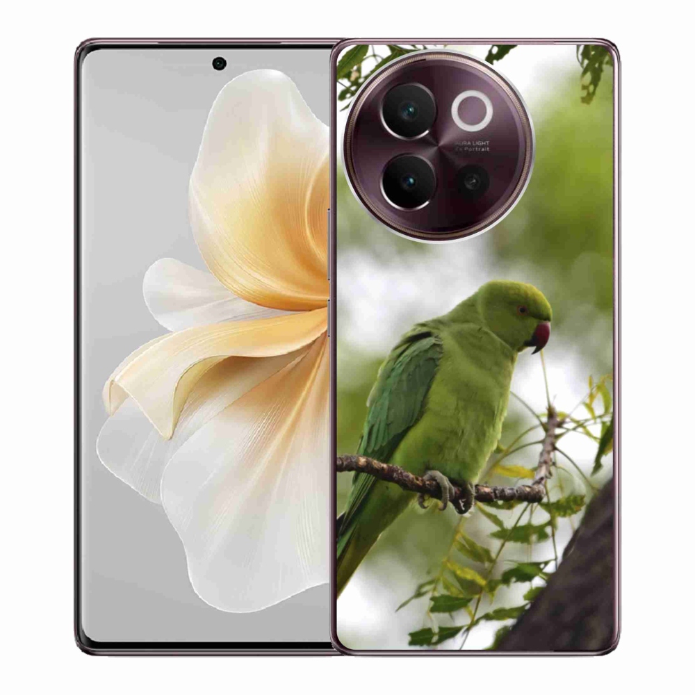 Gélový kryt mmCase na Vivo V40 Lite 5G - zelený papagáj