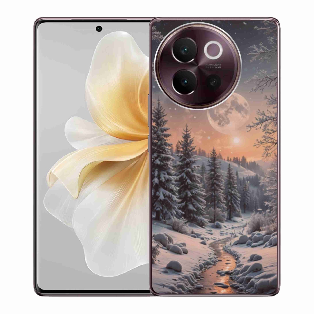 Gélový kryt mmCase na Vivo V40 Lite 5G - zimná krajina 2