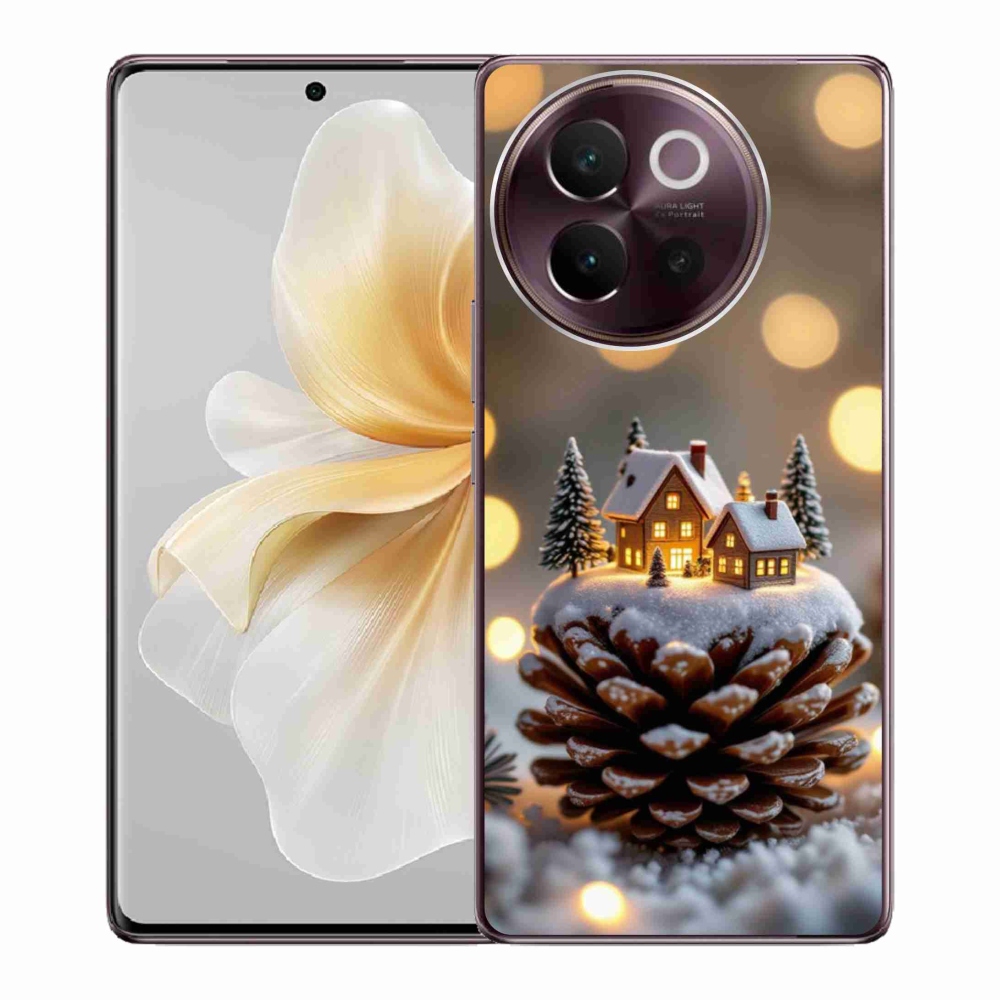 Gélový kryt mmCase na Vivo V40 Lite 5G - zimná dedinka