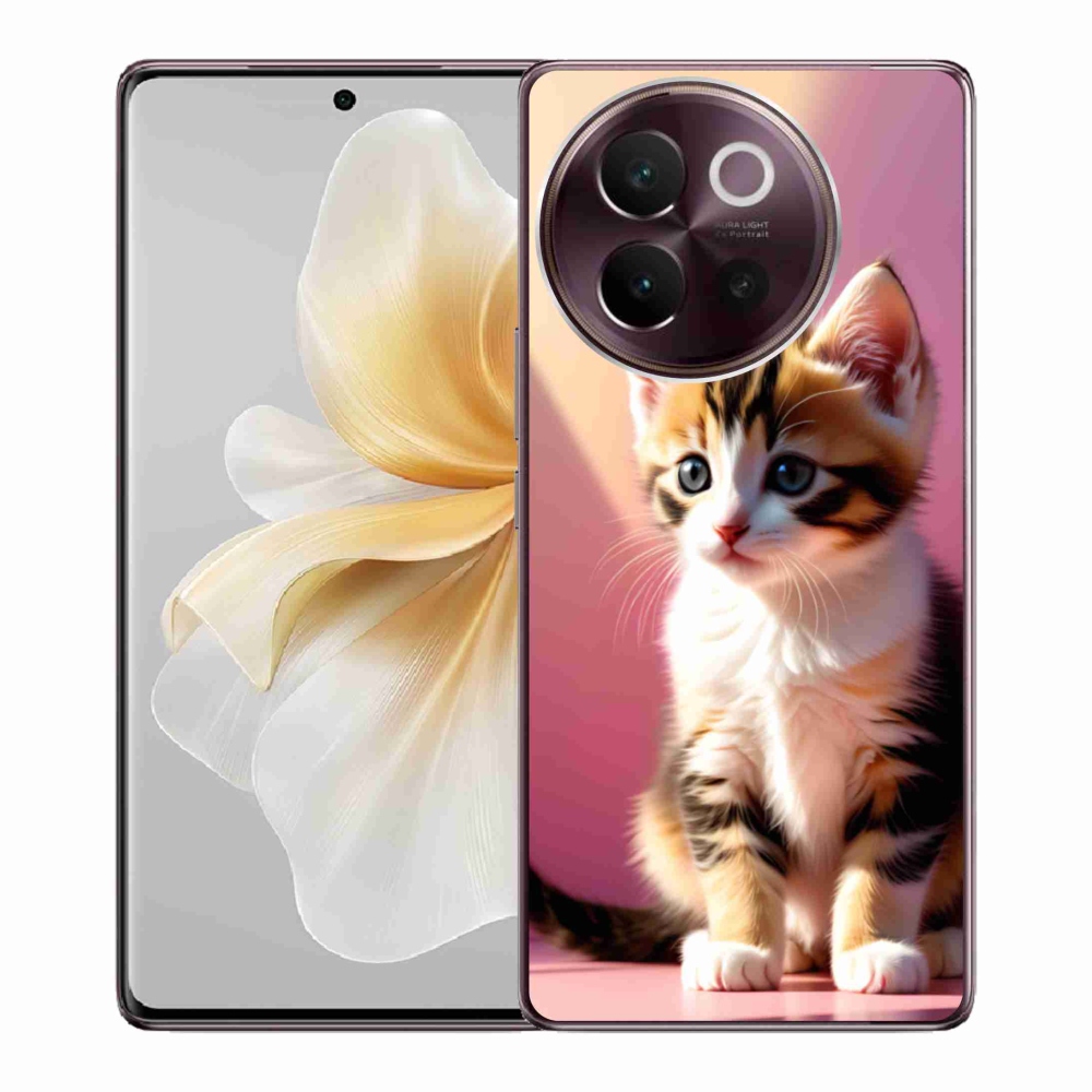 Gélový kryt mmCase na Vivo V40 Lite 5G - zvedavé mačiatko 2