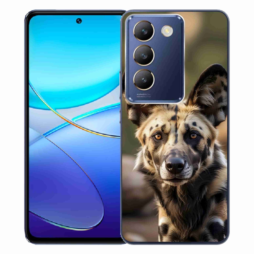 Gélový kryt mmCase na Vivo V40 SE/5G - africký divoký pes