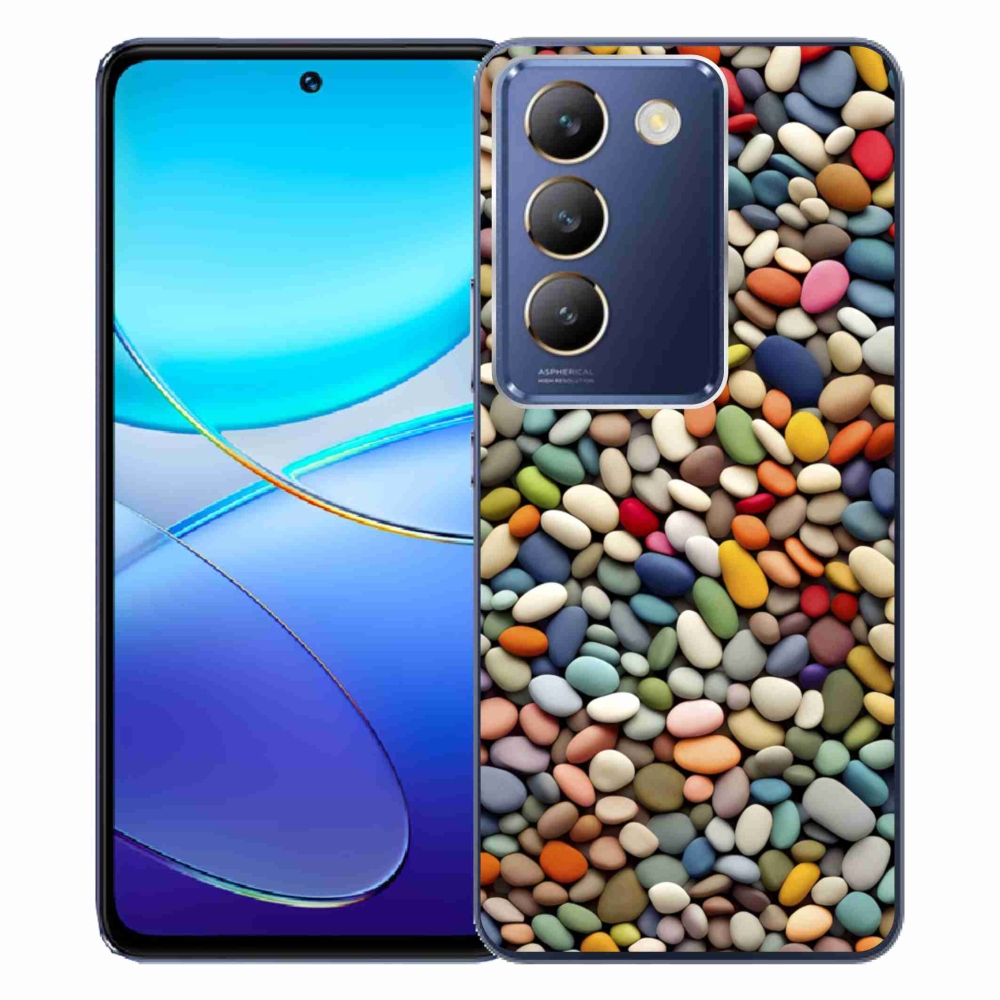 Gélový kryt mmCase na Vivo V40 SE/5G - farebné kamienky 2