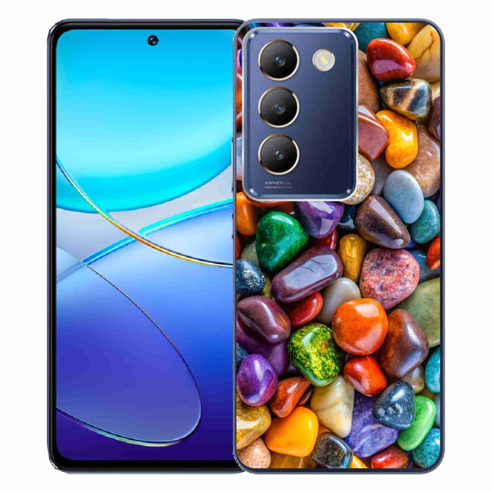 Gélový kryt mmCase na Vivo V40 SE/5G - farebné kamienky