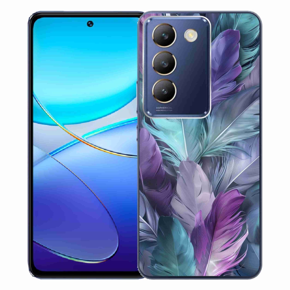 Gélový kryt mmCase na Vivo V40 SE/5G - farebné perie 2
