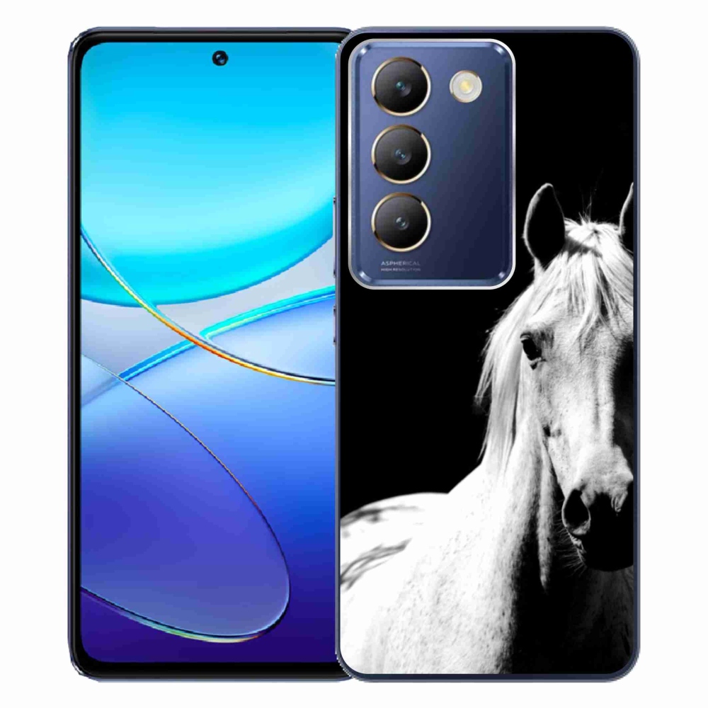 Gélový kryt mmCase na Vivo V40 SE/5G - biely kôň 5