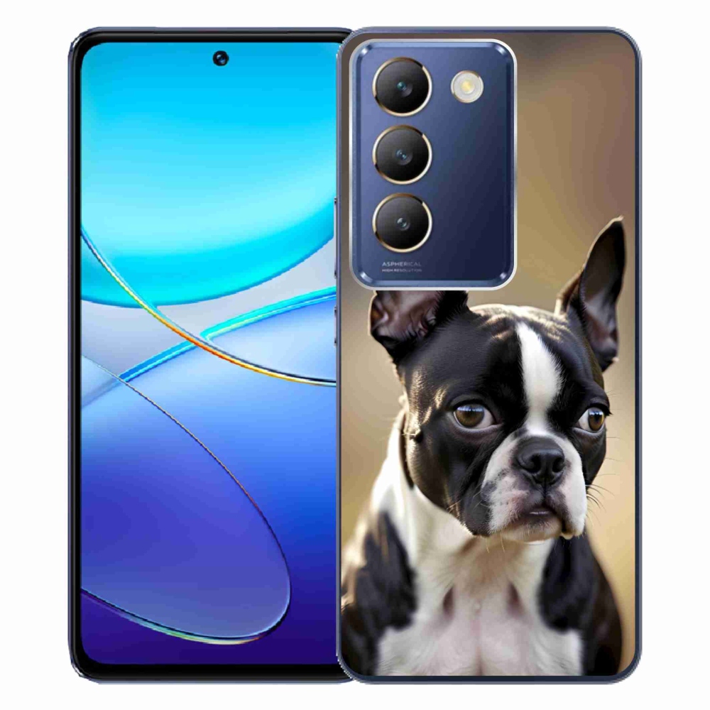 Gélový kryt mmCase na Vivo V40 SE/5G - bostonský teriér