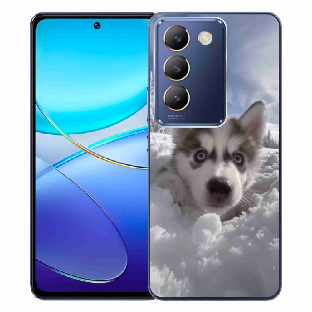 Gélový kryt mmCase na Vivo V40 SE/5G - husky v snehu