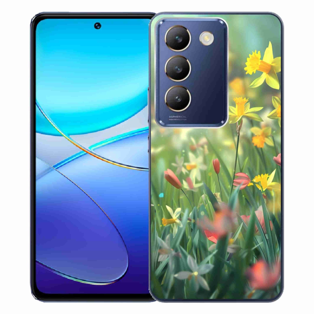 Gélový kryt mmCase na Vivo V40 SE/5G - jarné kvety