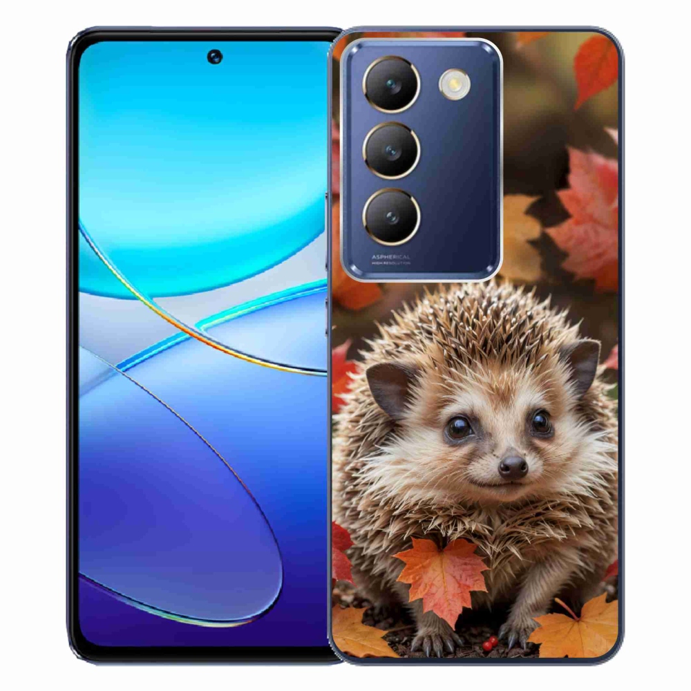 Gélový kryt mmCase na Vivo V40 SE/5G - ježko v lístí