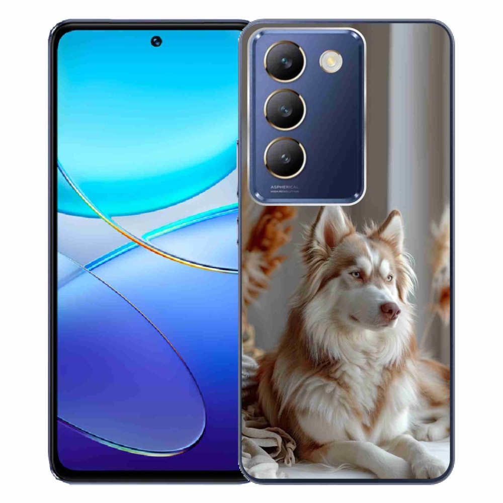 Gélový kryt mmCase na Vivo V40 SE/5G - pokojný sibírsky husky
