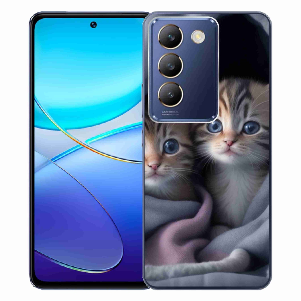Gélový kryt mmCase na Vivo V40 SE/5G - mačacie duo 2