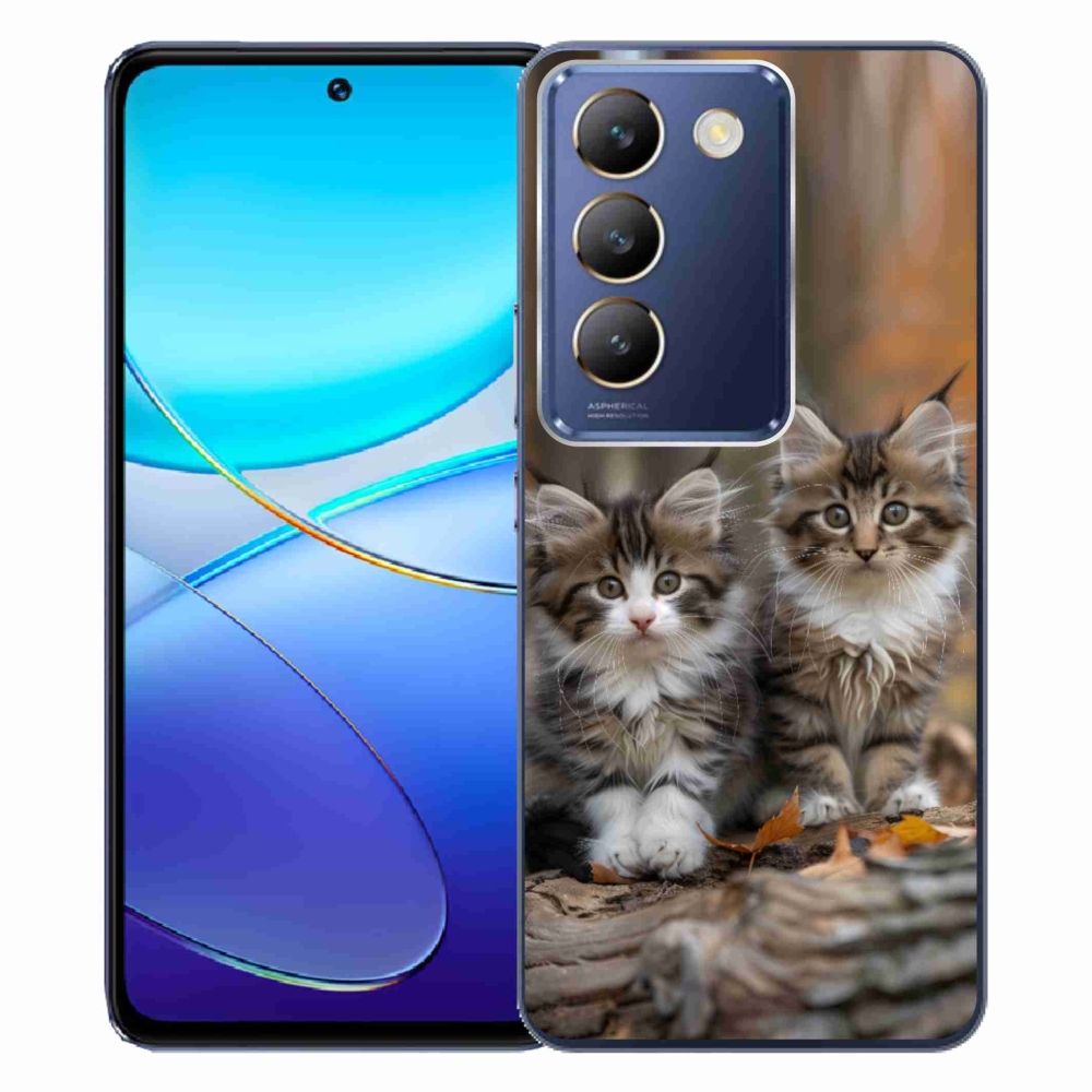 Gélový kryt mmCase na Vivo V40 SE/5G - mačacie duo 3