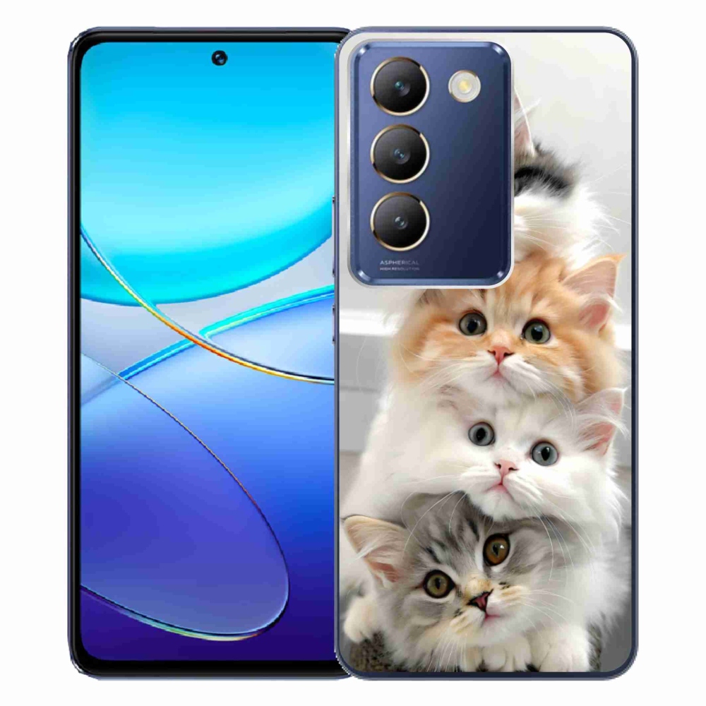 Gélový kryt mmCase na Vivo V40 SE/5G - mačacia partia