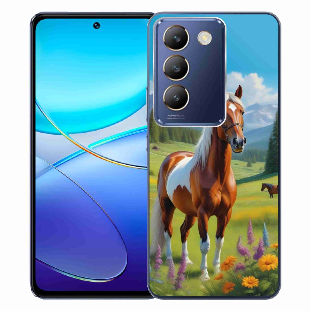 Gélový kryt mmCase na Vivo V40 SE/5G - kôň na lúke