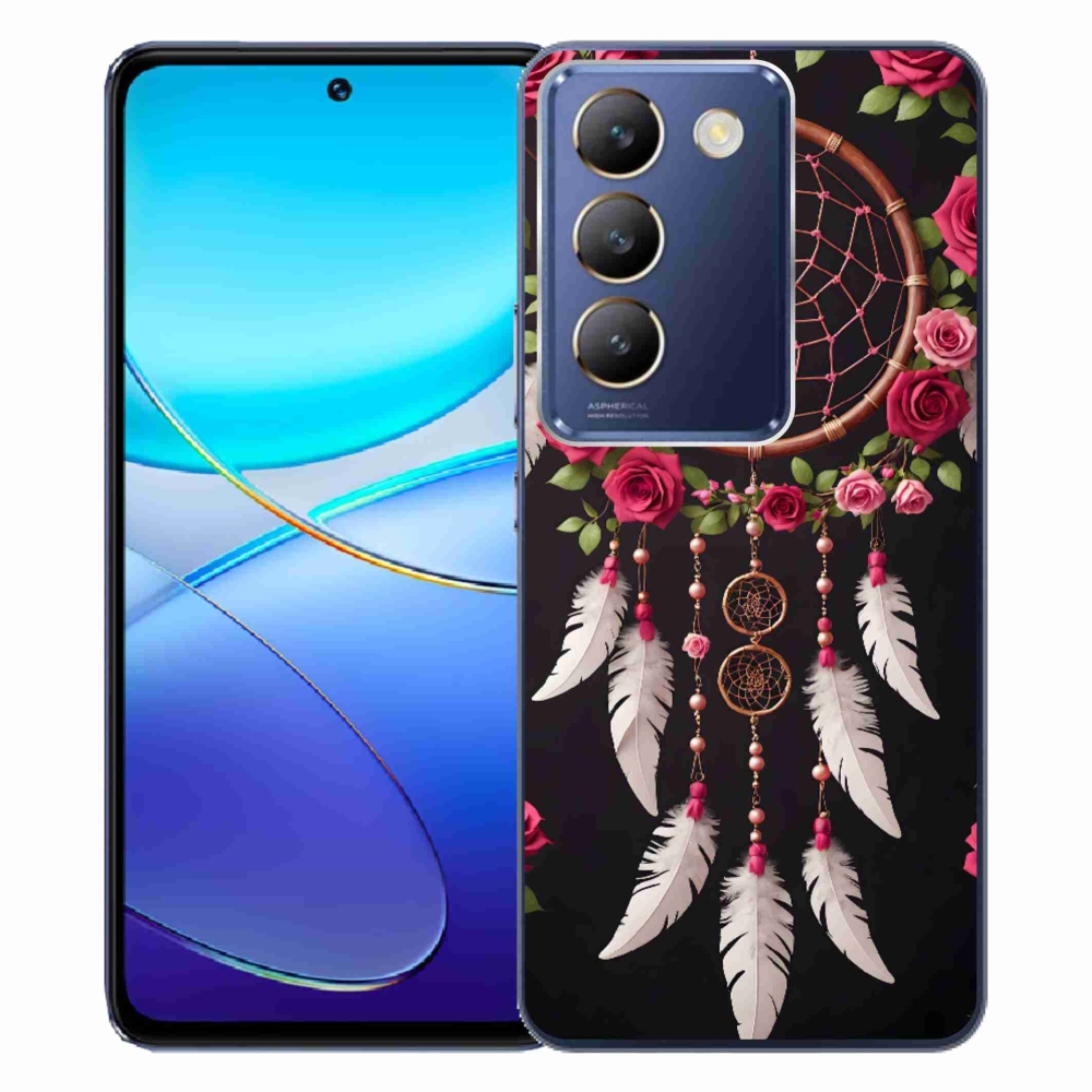Gélový kryt mmCase na Vivo V40 SE/5G - lapač snov s ružami