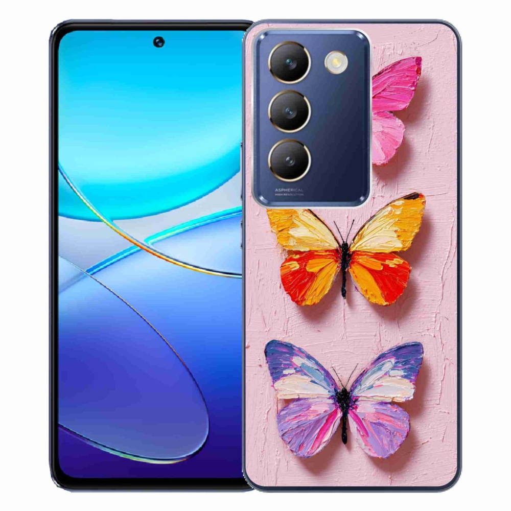Gélový kryt mmCase na Vivo V40 SE/5G - motýlia trojica