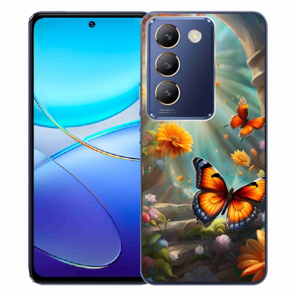 Gélový kryt mmCase na Vivo V40 SE/5G - motýlia záhrada 2
