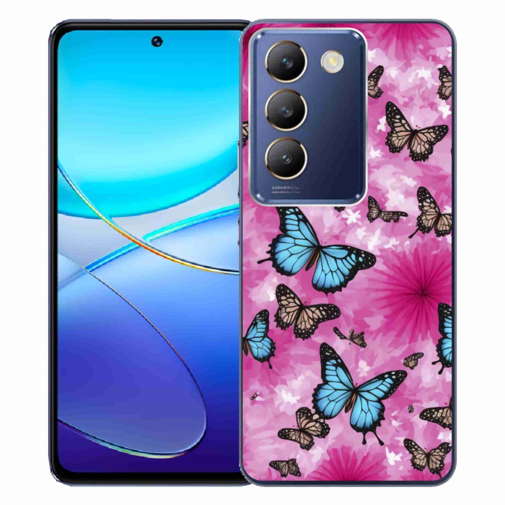 Gélový kryt mmCase na Vivo V40 SE/5G - motýlia záhrada