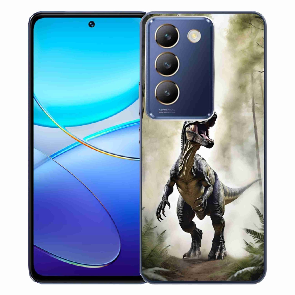 Gélový kryt mmCase na Vivo V40 SE/5G - naštvaný T-Rex