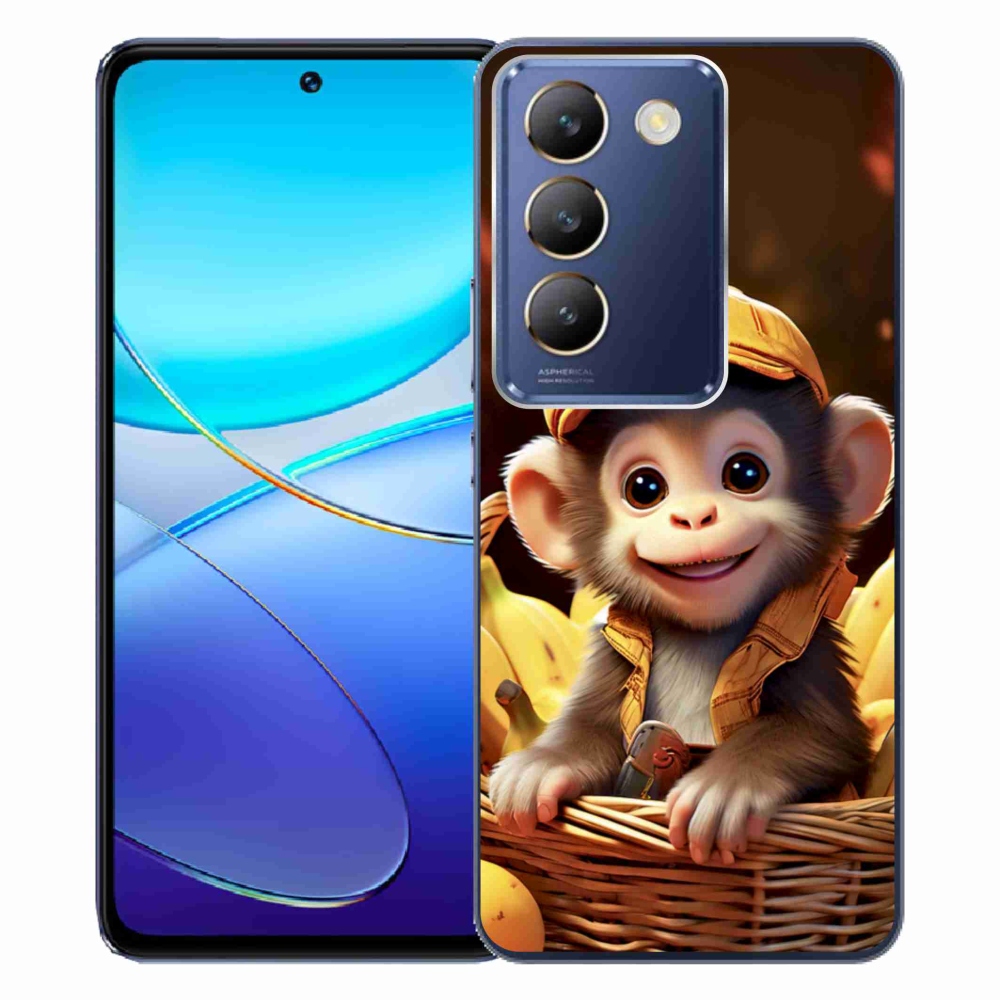 Gélový kryt mmCase na Vivo V40 SE/5G - opice v košíku