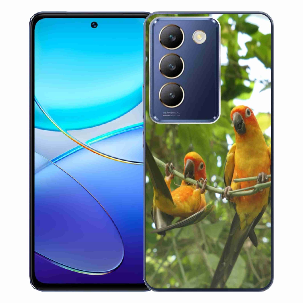 Gélový kryt mmCase na Vivo V40 SE/5G - papagáje aratingy